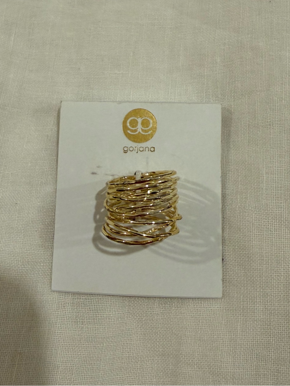 Gorjana Twisted Gold Layered Stack Ring